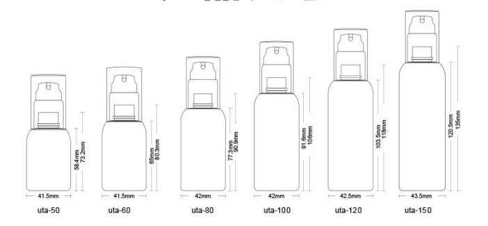 PET spray lotion bottle 50ml150ml small capacity white lotion bottle cosmetic bottle sub-bottling