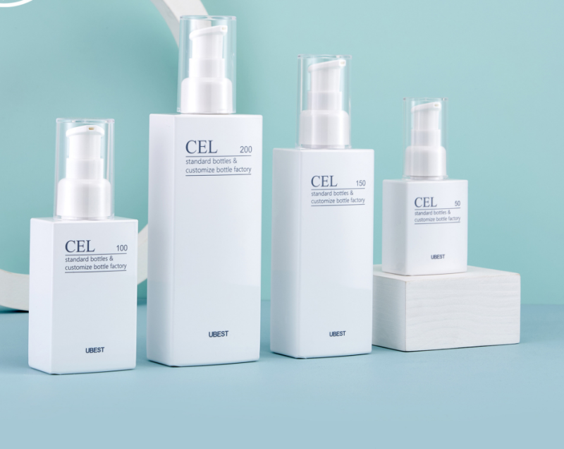 Square lotion bottle 120ml 100ml spray bottle high-grade PETG plastic bottle cosmetics empty bottle