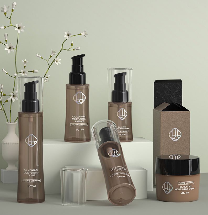 PET plastic skin care products 120ml lotion bottle 150ml makeup remover spray bottle cosmetic packaging material