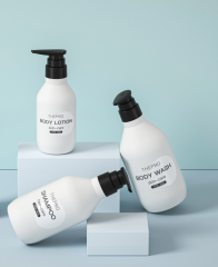 Oblique shoulder 80ml spray bottle PET material 200ml plastic cosmetic packaging material skin care 100ml lotion bottle