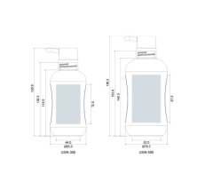 30ml dropper bottle 200ml facial cleanser hose 300ml shampoo bottle PET 500ml shower gel bottle
