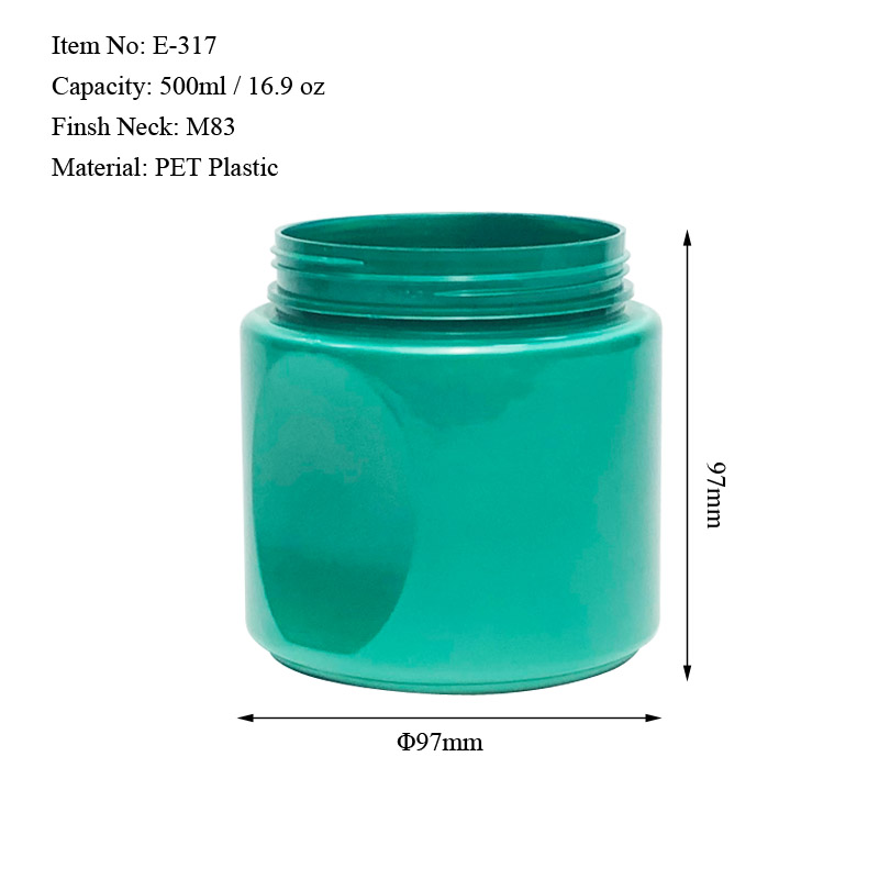 500ML concave sided round Jar