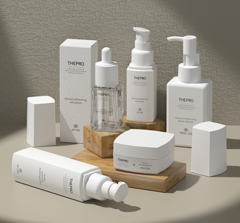 Square lotion bottle 120ml 100ml spray bottle high-grade PETG plastic bottle cosmetics empty bottle