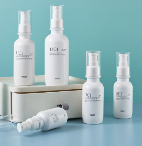 30-200ml spray bottle shampoo lotion bottle high neck push bottle matte cosmetic bottle