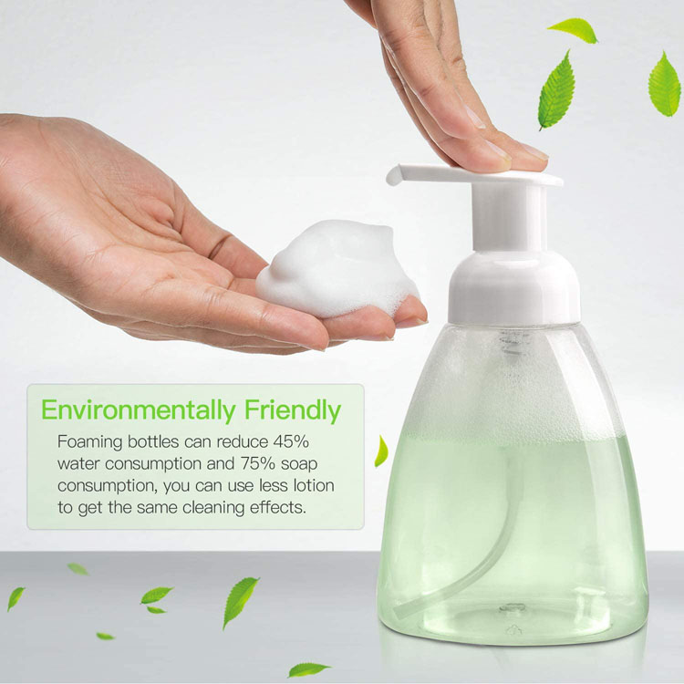 270ML foam soap oval flat bottle