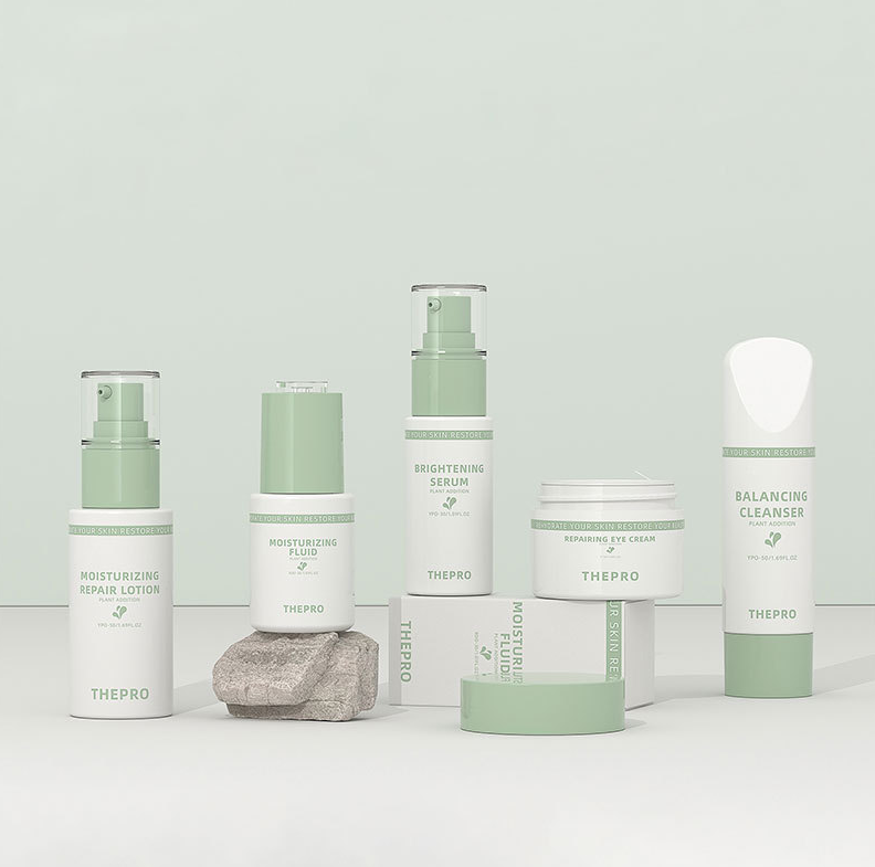 30ml lotion essence bottle 50ml plastic PET half cover push bottle straight round cosmetic skin care packaging material
