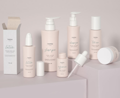 50ml essence bottle 100ml lotion bottle PET plastic 150ml press cosmetic packaging material 120ml bottle