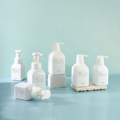 300ml shampoo bottle plastic PET press 400ml shower gel 500ml conditioner cosmetic packaging material