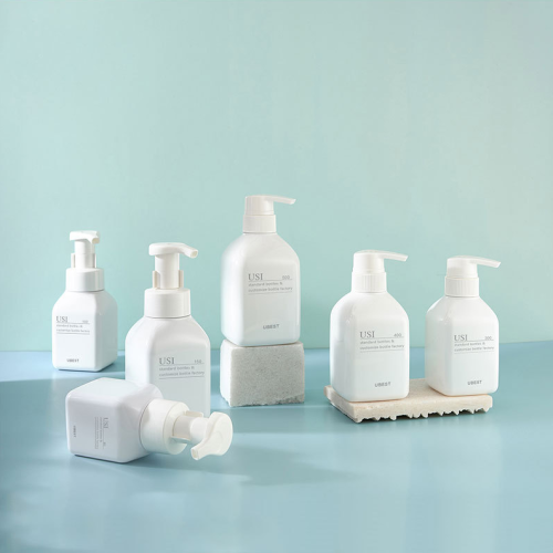 300ml shampoo bottle plastic PET press 400ml shower gel 500ml conditioner cosmetic packaging material