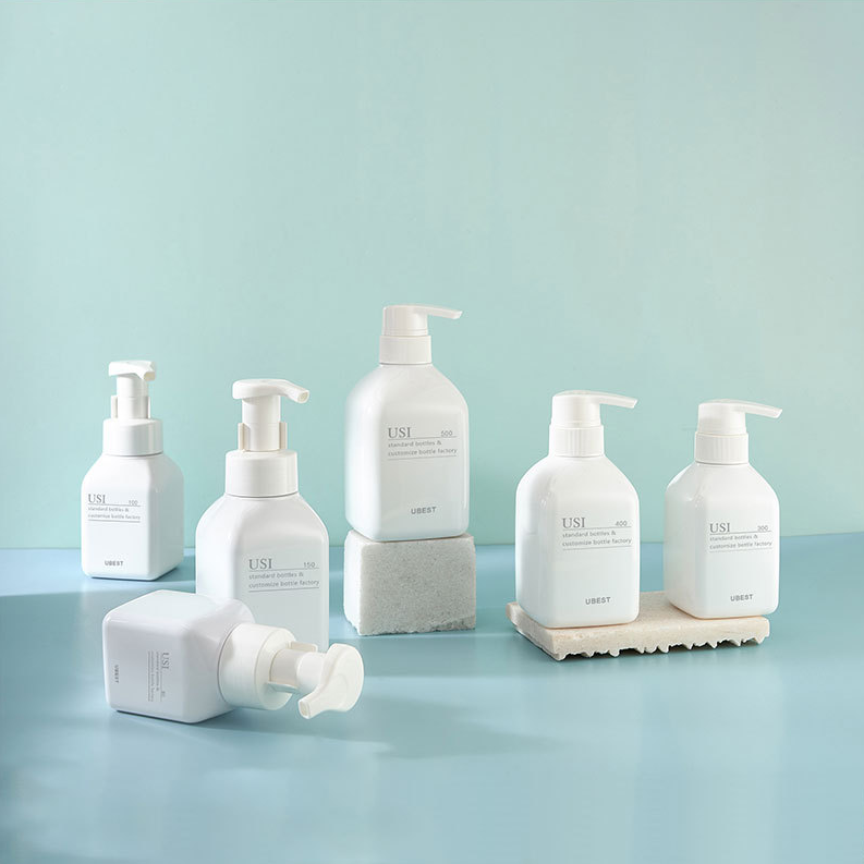 300ml shampoo bottle plastic PET press 400ml shower gel 500ml conditioner cosmetic packaging material