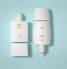 Small batch of square white pe30g isolation cream empty bottle cosmetic packaging material skin care packaging bottle
