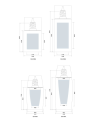 Small batch of square white pe30g isolation cream empty bottle cosmetic packaging material skin care packaging bottle