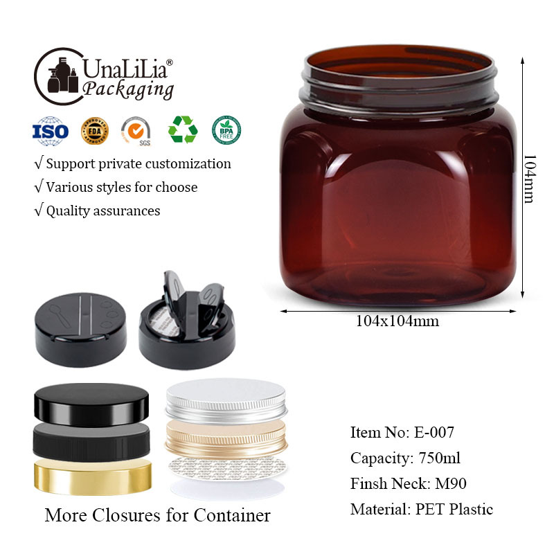 750ML square Jar