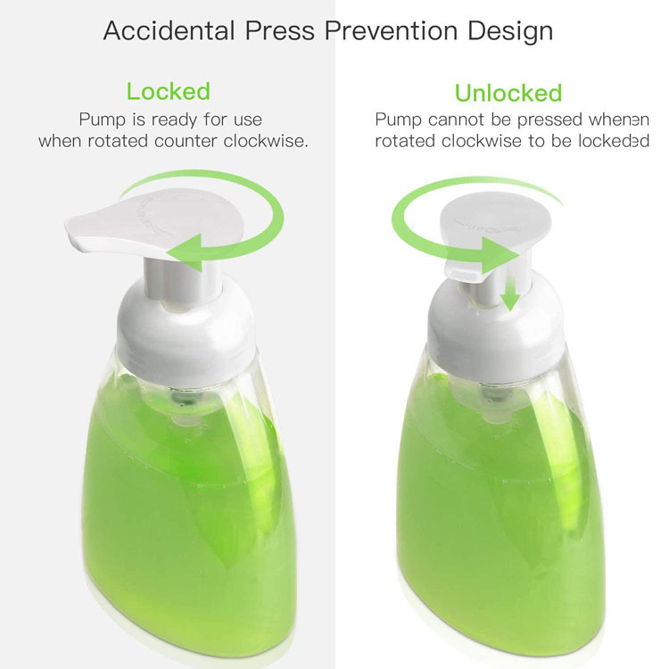 270ML foam soap oval flat bottle
