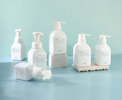 300ml shampoo bottle plastic PET press 400ml shower gel 500ml conditioner cosmetic packaging material