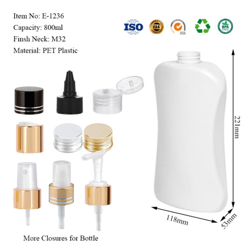 800ML flat bottle