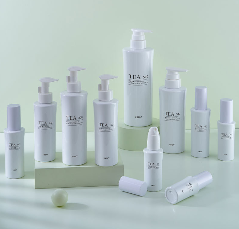 50ml essence bottle 100ml lotion bottle PET plastic 150ml press cosmetic packaging material 120ml bottle