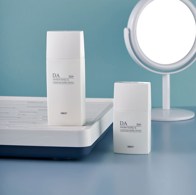 Small batch of square white pe30g isolation cream empty bottle cosmetic packaging material skin care packaging bottle