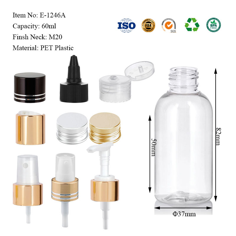 60ML boston round bottle