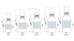 White PET plastic 150ml push lotion bottle water lotion essence packaging high-end cosmetic bottle