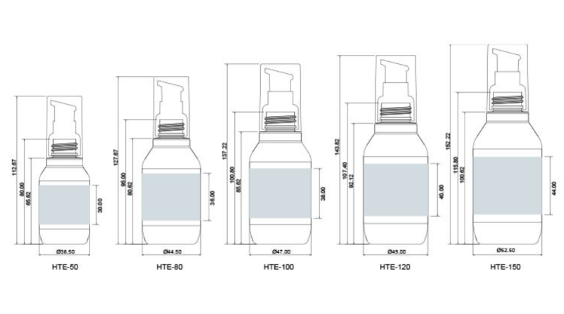 White PET plastic 150ml push lotion bottle water lotion essence packaging high-end cosmetic bottle