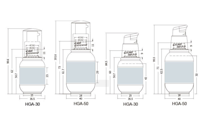 White PET plastic 150ml push lotion bottle water lotion essence packaging high-end cosmetic bottle