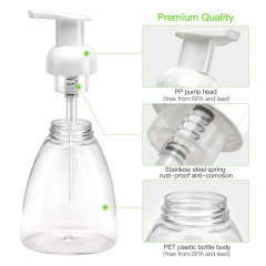 270ML foam soap oval flat bottle