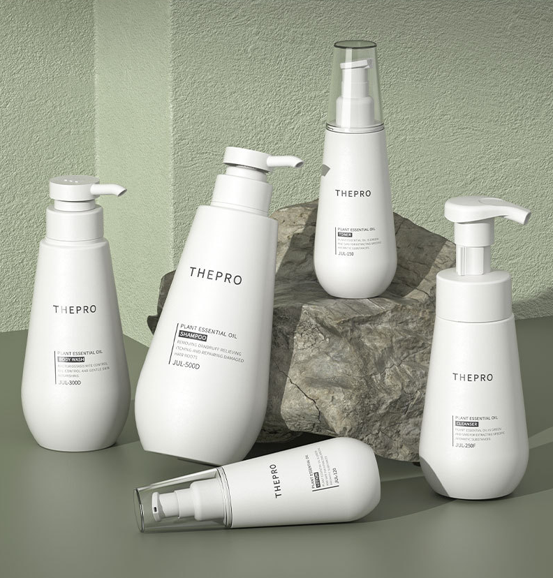 300ml,500ml PE Shampoo and Shower Gel Bottle