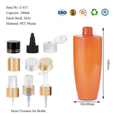 280ML uniqueflat-top round-bottom bottle