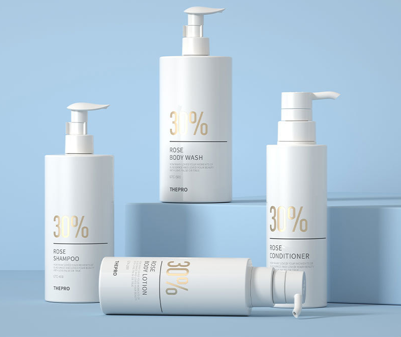 200ml,250ml,300ml,400ml,500ml PET shampoo and shower gel round bottle
