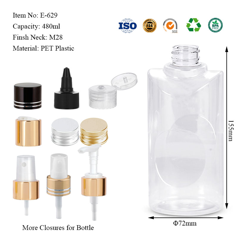 480ML unique round bottle