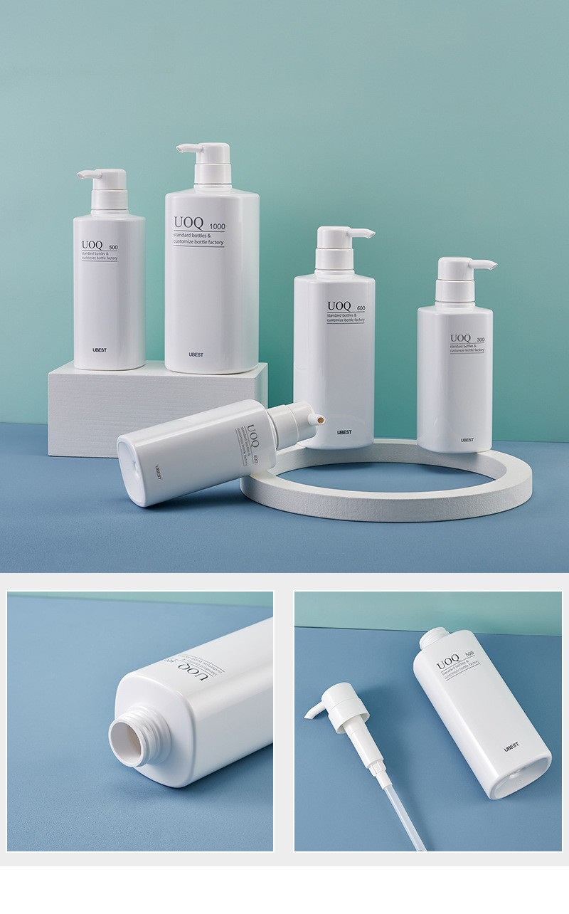 300ml,400ml,500ml,600ml,800ml,1000ml PET shampoo and shower gel bottle