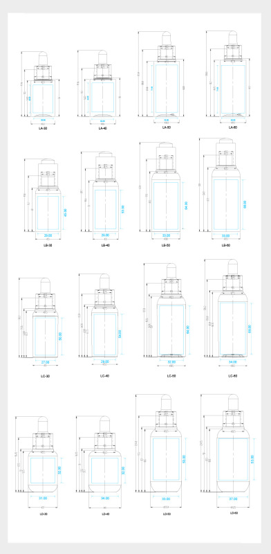 30ml,40ml,50ml,60ml PET dropper bottle