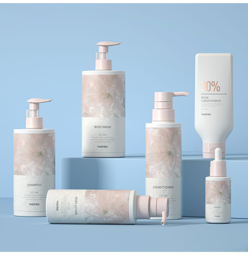 200ml,250ml,300ml,400ml,500ml PET shampoo and shower gel round bottle