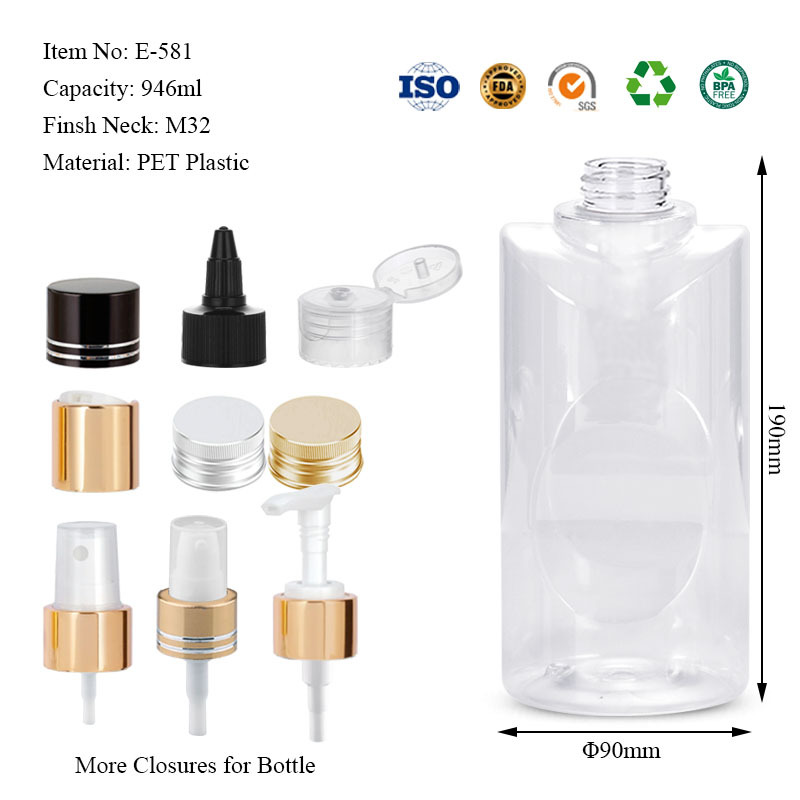 950ML unique round bottle