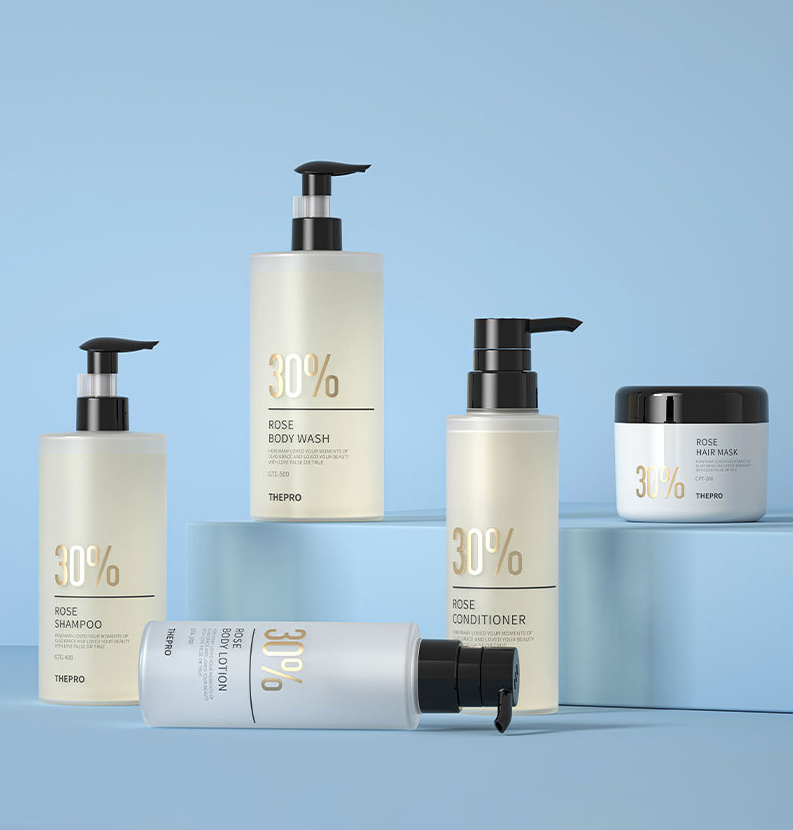 200ml,250ml,300ml,400ml,500ml PET shampoo and shower gel round bottle