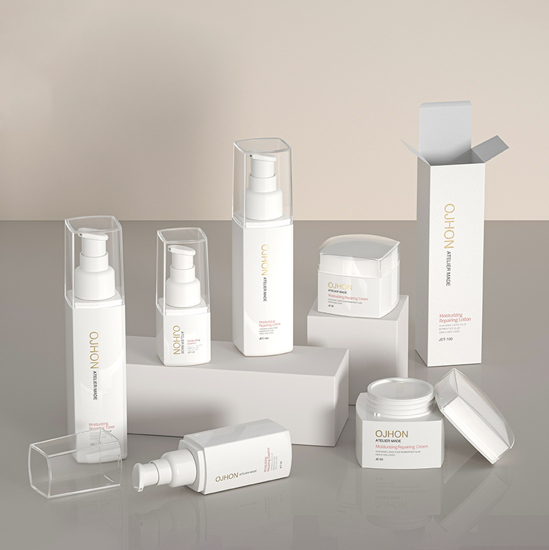 30ml,50ml,60ml,80ml,100ml,120ml,150ml PETG square spray lotion skin care bottle