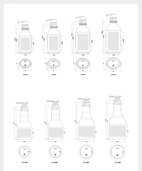 250ml,300ml,400ml,500ml PET cleaning bottle