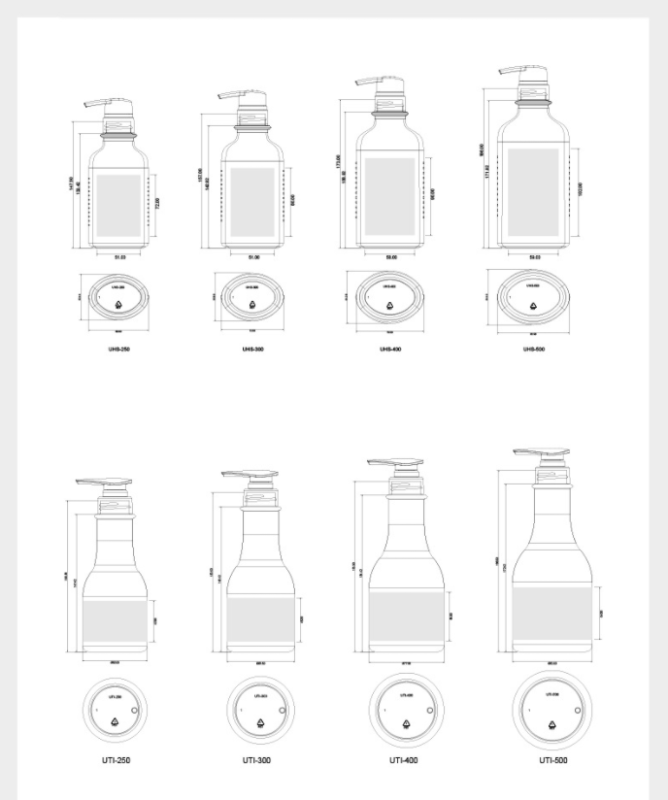 250ml,300ml,400ml,500ml PET cleaning bottle