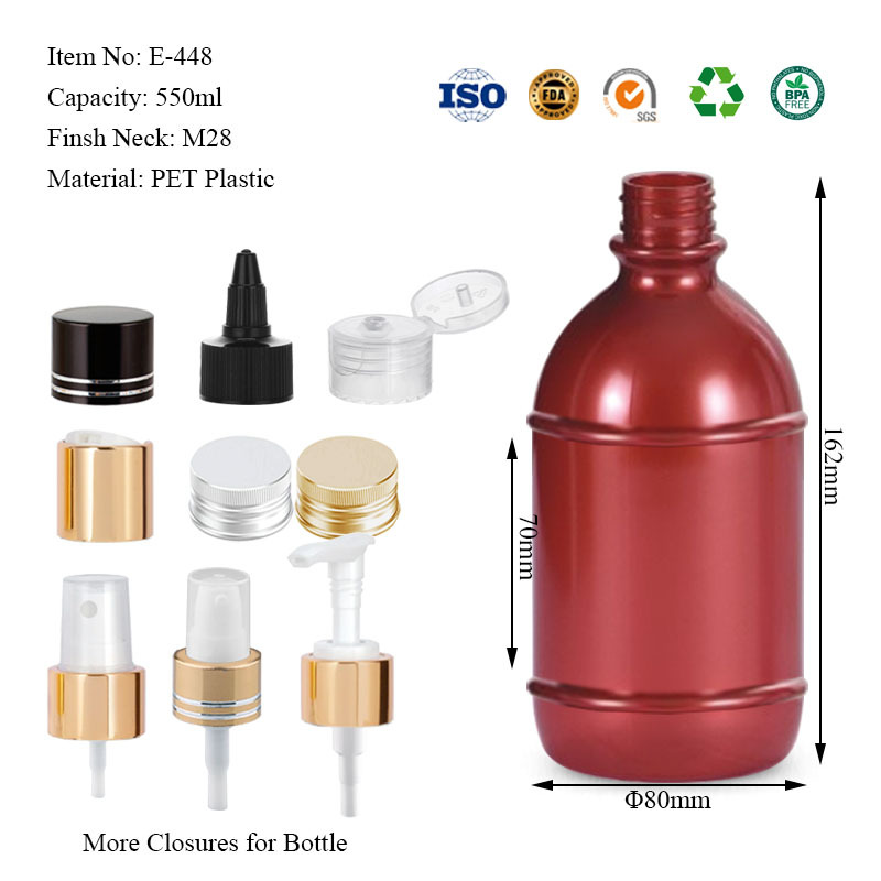 550ML ring-top round bottle
