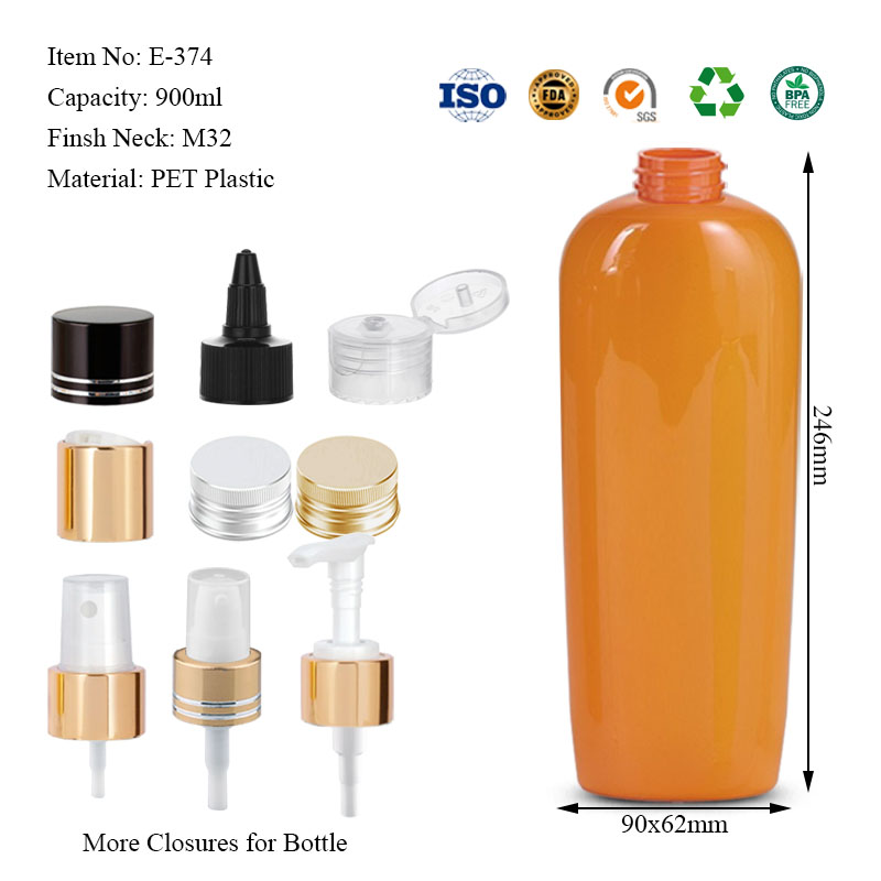 900ML inverted triangle flat bottle