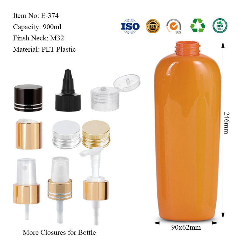900ML inverted triangle flat bottle