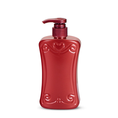 500ML concave edge flat bottle with figure