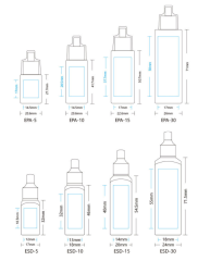 5ml,10ml,15ml,30ml PE sample bottle