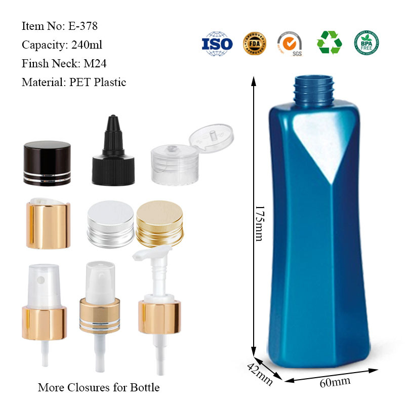 240ML unique flat bottle