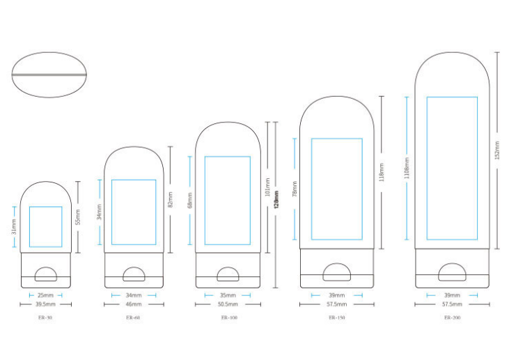 30ml,60ml,100ml,120ml,200ml PE Soft Tube bottle
