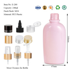 240ML ring-top flat bottle