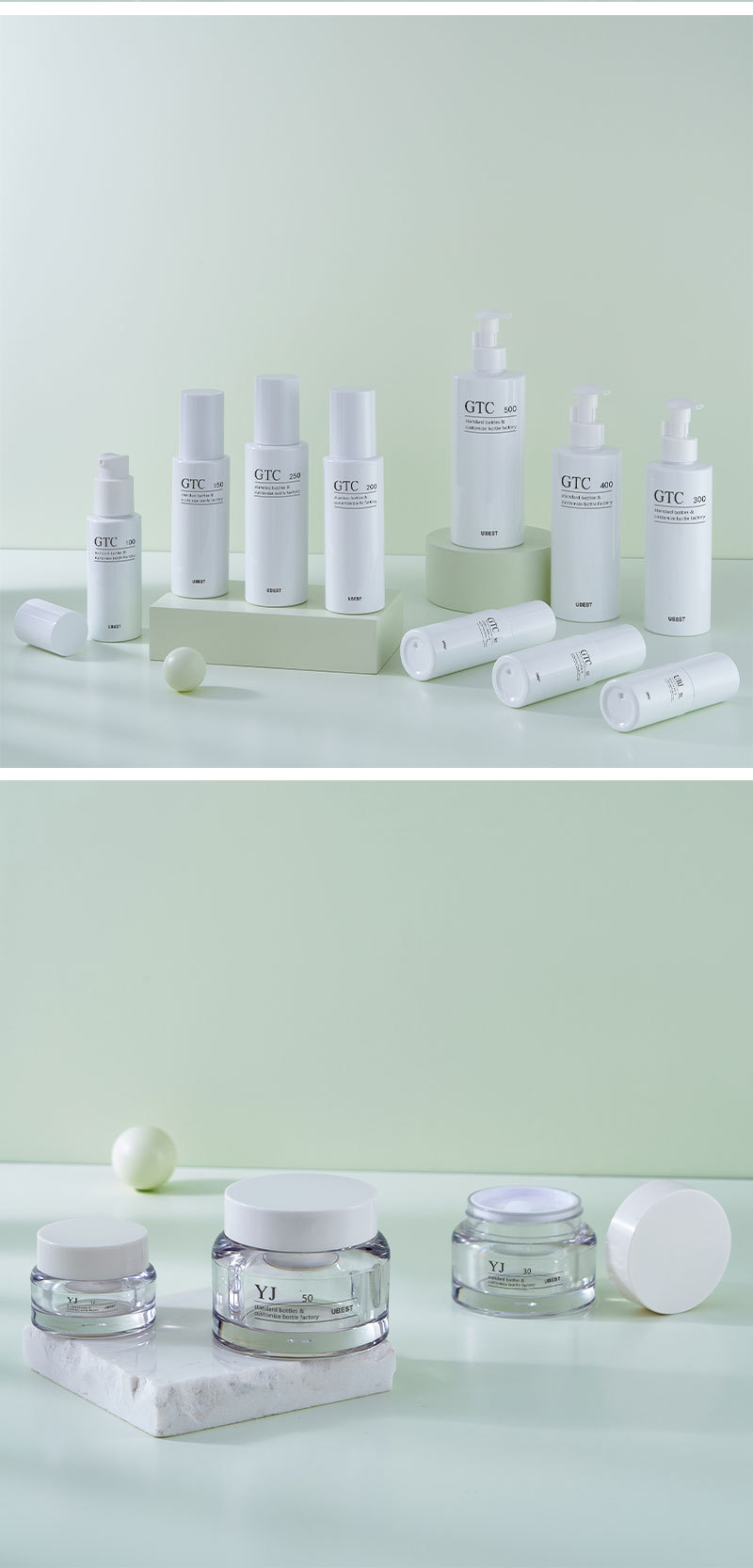 12g,30g,50g,30ml,50ml,60ml,80ml,100ml,120ml,150ml PETG cream jar lotion spray bottle
