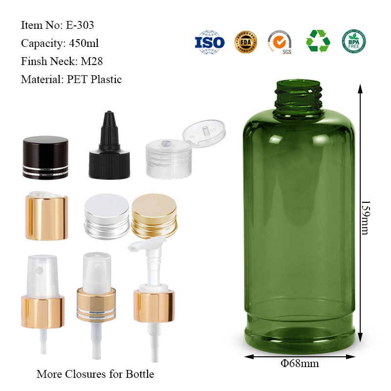 450ML Witte round bottle