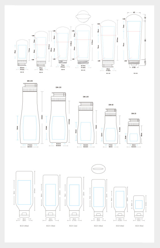 30ml,50ml,60ml,100ml,120ml,150ml,200ml PE Soft Tube